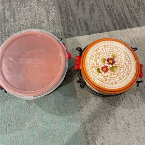 Temptations Ceramic with Floral Design